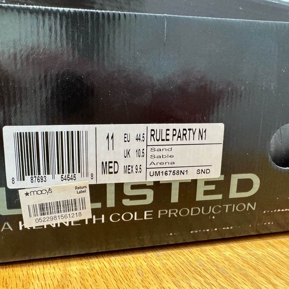 Kenneth Cole Unlisted Men's Tan Lace-Up Shoes size 11 - Picture 9 of 9